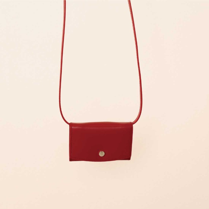 Two-way Wallet in Cherry Red