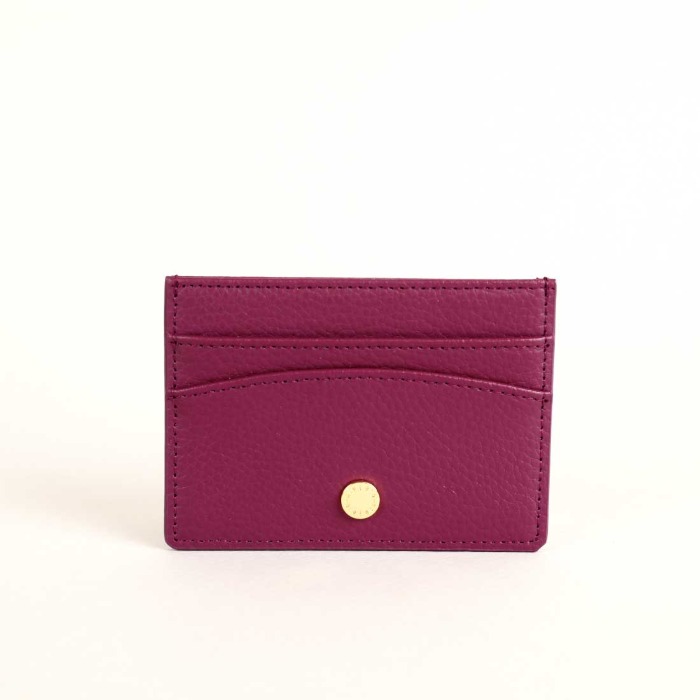 Card Holder in Berry Purple