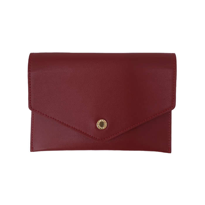 Compact Wallet in Cherry Red